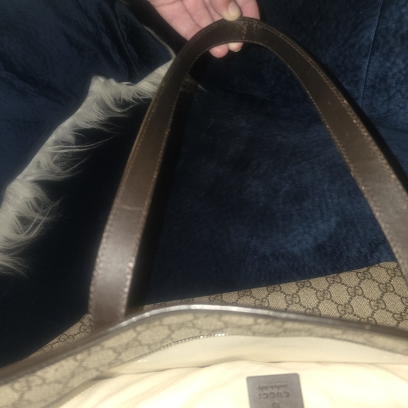 Gucci Beige and Dark Brown Signature Tote - Picture 14 of 14